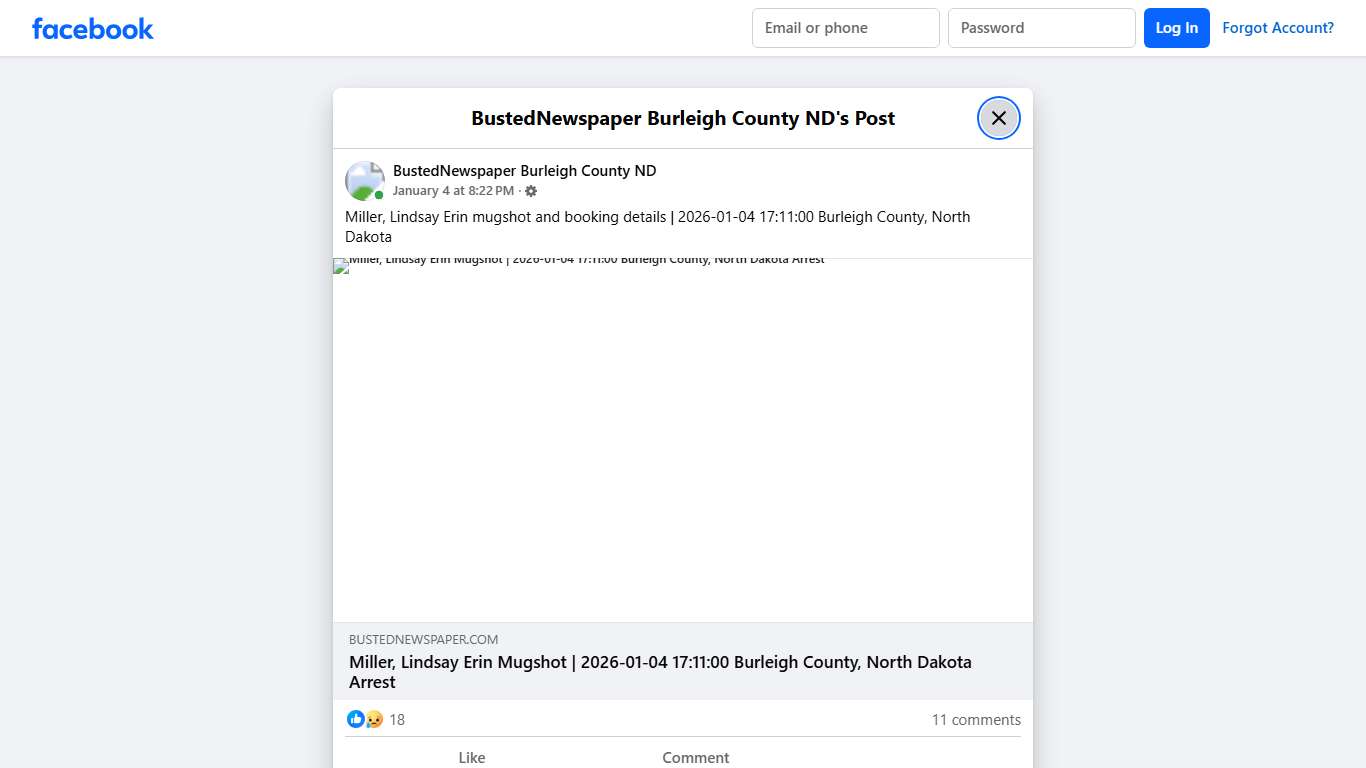 Miller, Lindsay Erin... - BustedNewspaper Burleigh County ND | Facebook